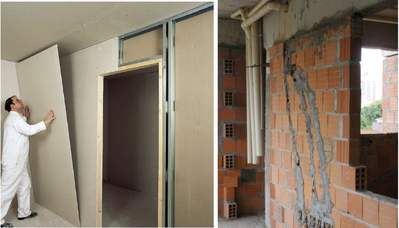 drywall ou alvenaria qual mais barato?